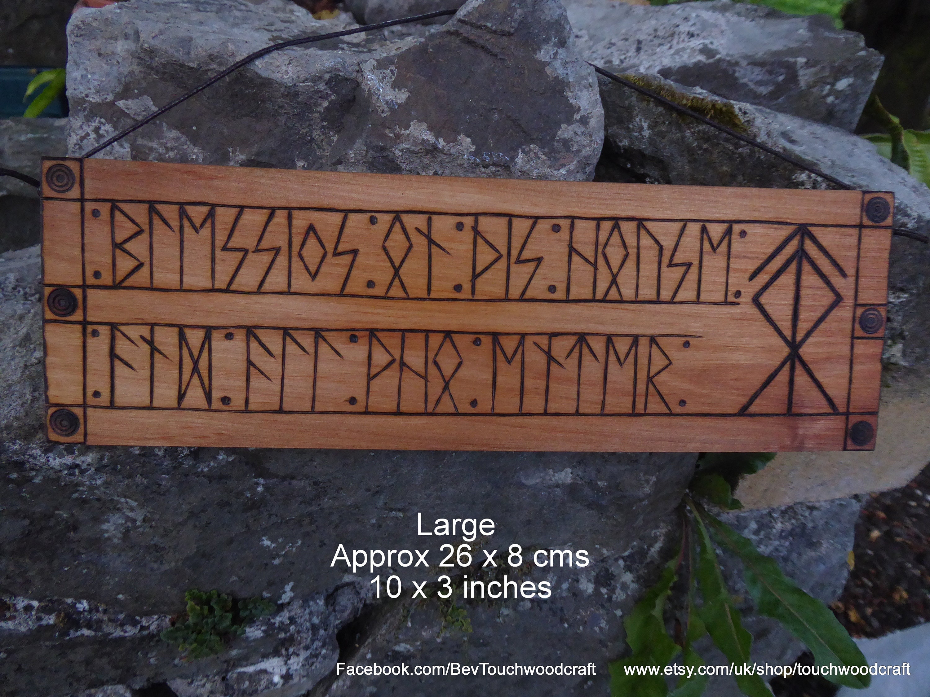 Norse home protection plaque Viking house blessing Etsy