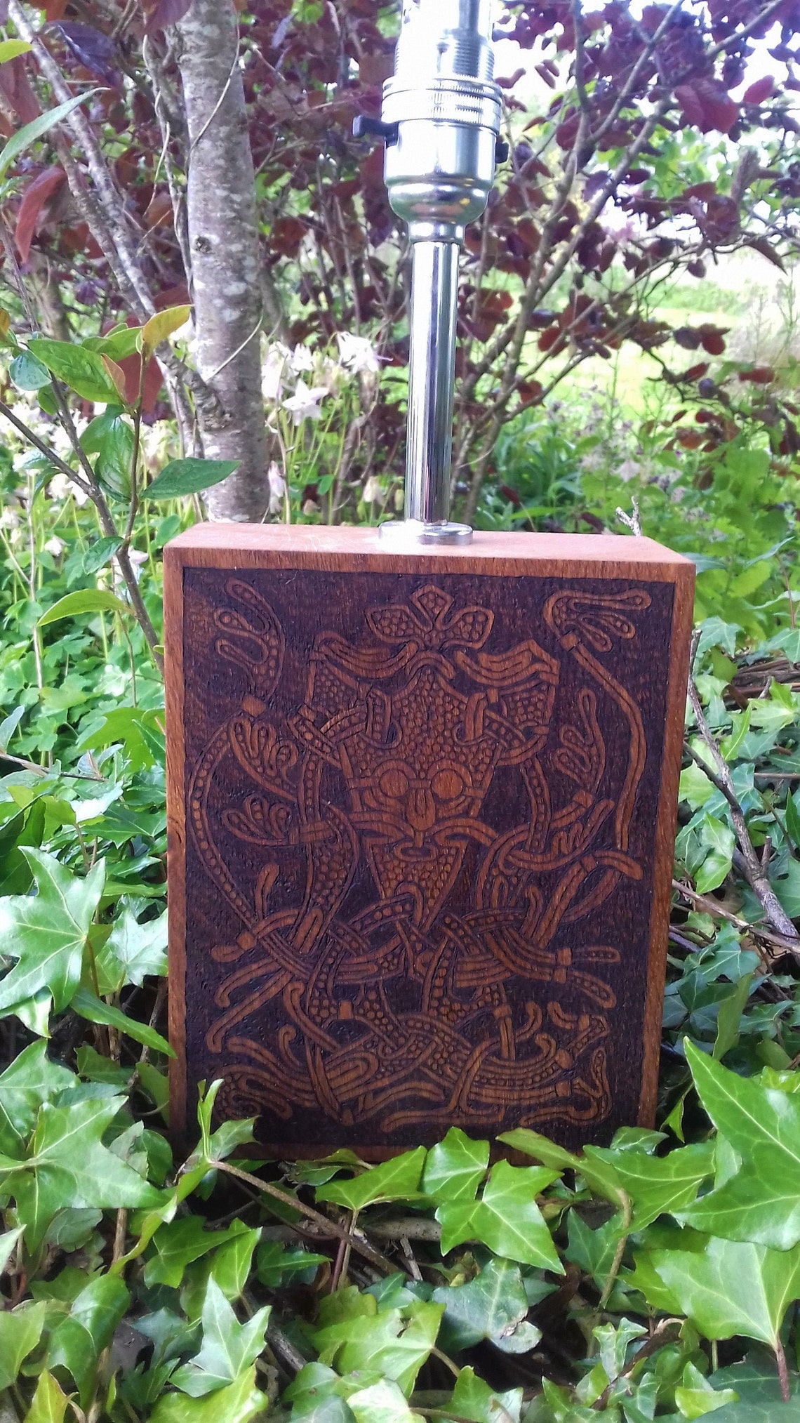 Viking table lamp Odin Norse Viking Art Pagan Heathen Etsy