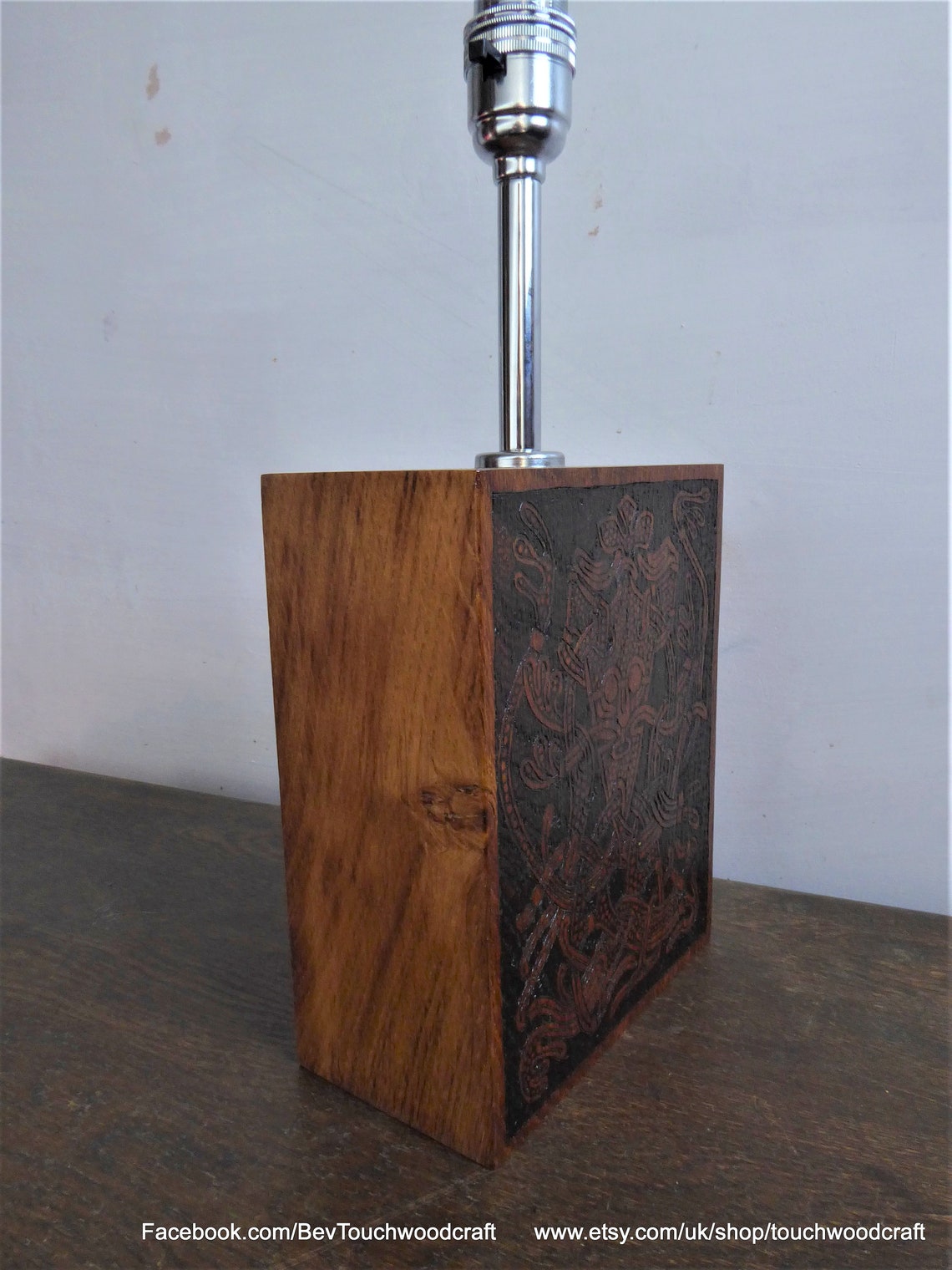 Viking table lamp Odin Norse Viking Art Pagan Heathen Etsy