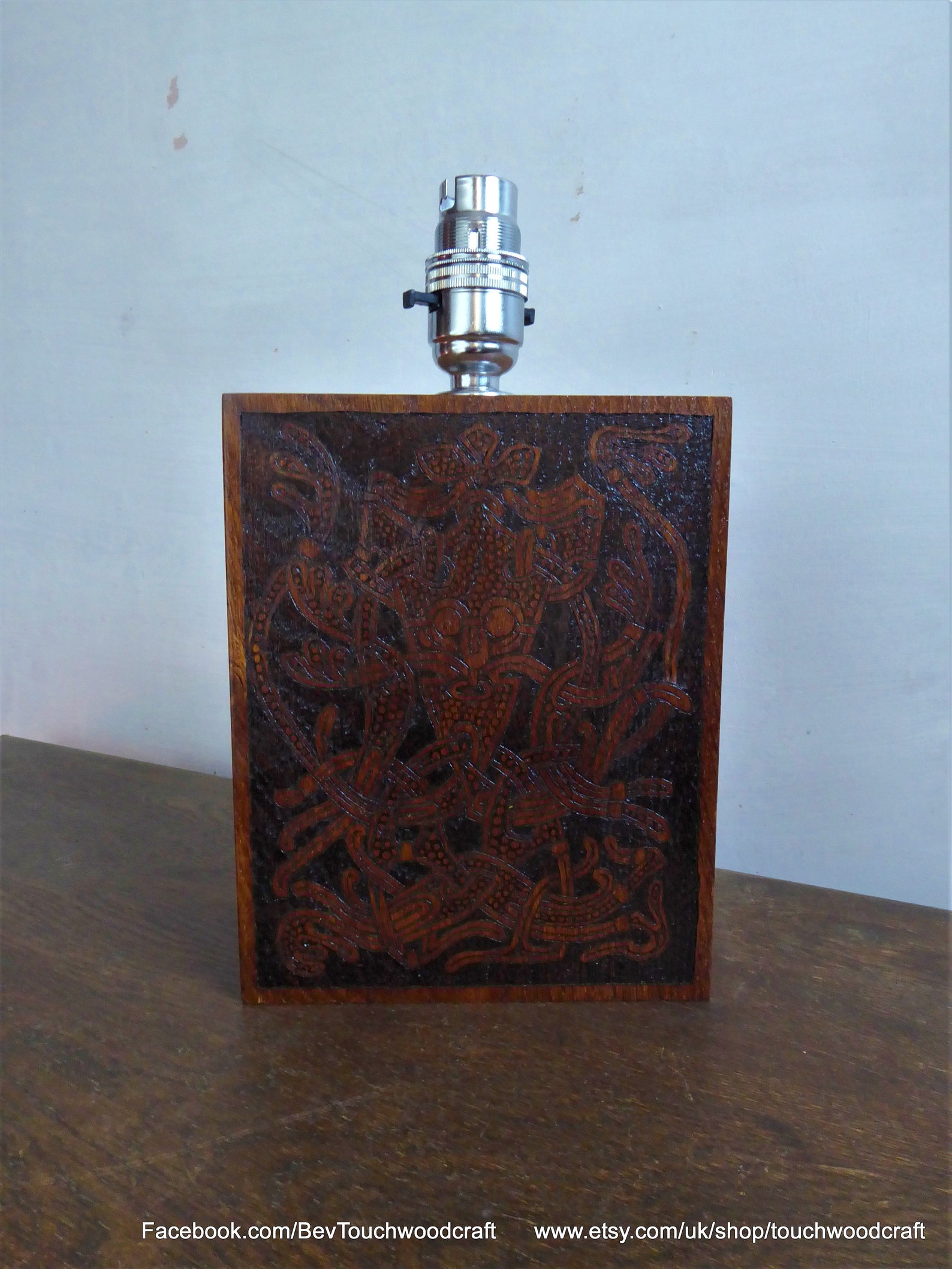 Viking table lamp Odin Norse Viking Art Pagan Heathen Etsy