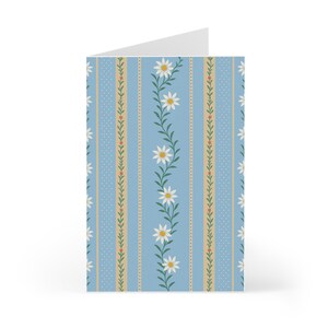 Set di biglietti Edelweiss, articoli di cancelleria per tutte le occasioni, biglietti svizzeri, biglietti floreali blu, design a margherite per eventi, grazie, Svizzera