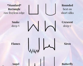 Silk Fan Edge Cut ADD ON for Fae Flow Studio silks - Lightweight Hem Finish
