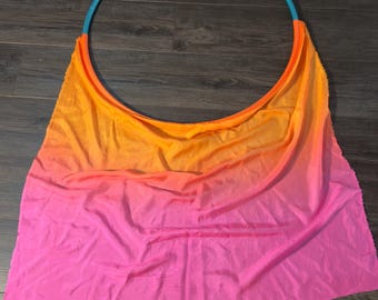 33" Star Burst UV Silk Hoop Veil for 5/8" hoop (RTS) - 33" short veil. hoop is NOT included - please read full description!
