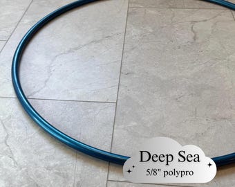 Aro de polipropileno azul marino de 5/8" hecho a medida - Aro ligero para danza y artes del movimiento.