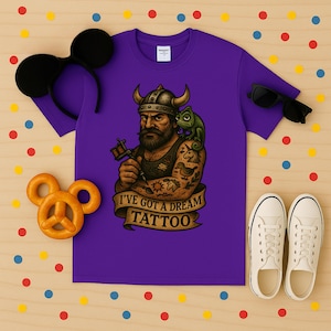Tangled-Inspired Disney Shirt for Park Days & Disney Adults - I’ve Got a Dream Tattoo T-Shirt - Magic Kingdom Shirt - Fantasy Springs Shirt