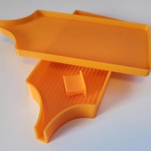 Diamond Art Tray w/Lid (orange)