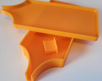 Diamond Art Tray w/Lid (orange)