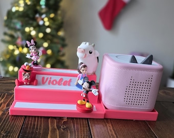Supporto magnetico Toniebox e organizer per personaggi Tonie - Organizzazione della cameretta dei bambini - Mensola personalizzabile con nome