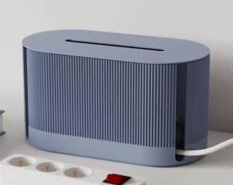 Desk Cable Organizer Box | Hide Power Strip Cords | Office & Home Setup