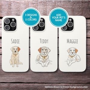 Custom Dog Phone Case Golden Retriever Gift for Dog Lover Pet Portrait Phone Cover Dog Mom Gift Personalized Dog Art Phone Accessory