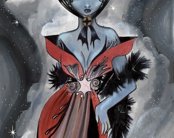 Celene otherworldly A4 art print by Olivia Rose