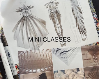 Mini art classes, art briefs, 7 mini classes