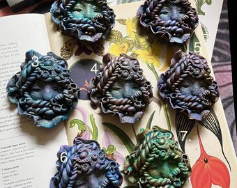 Resin cast, mermaid hand painted sculptures