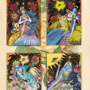 Romantisy-postkaartenset, x4 stuks