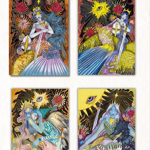 Romantisy-postkaartenset, x4 stuks
