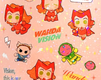 Adesivo Wanda / adesivo glitterato