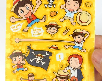 Adesivo do Luffy, One Piece Drama | Corte reto, fosco