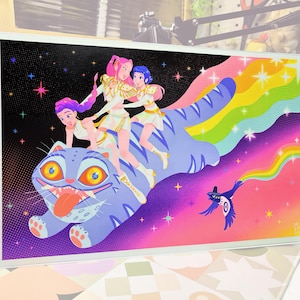 Derpy arc-en-ciel - Affiche fluorescente | 17 x 11 po. et 9 x 6 po.