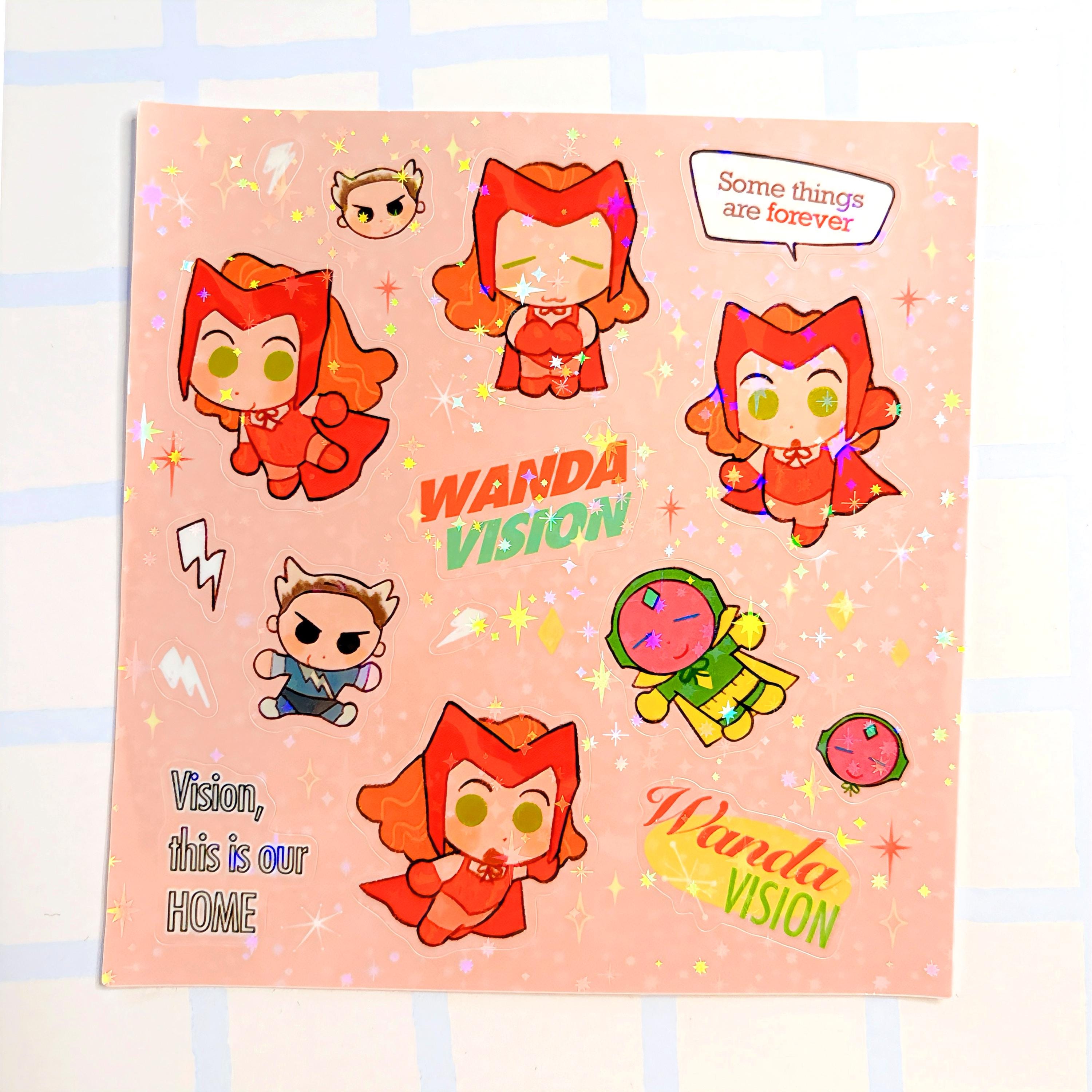 Name Wanda Sticker Wanda Sticker | Glitter Sticker - Etsy