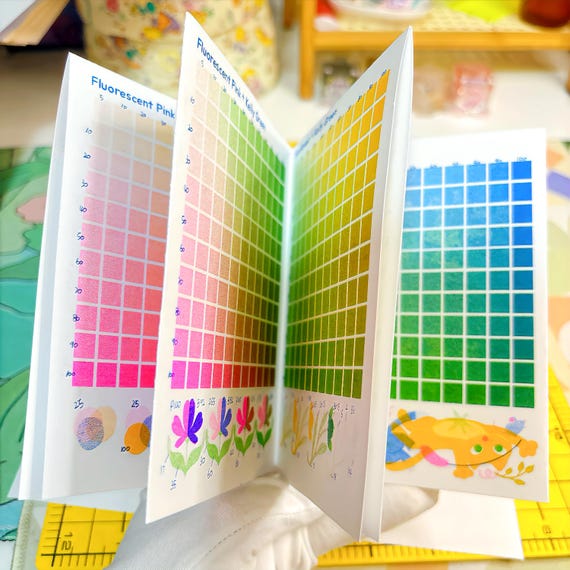 Let's Riso! - Riso Color Chart Zine - Etsy