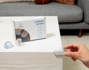 Sistema de seguridad para el hogar LuNiko – Protectores de esquina transparentes para bebés (juego de 18 piezas)