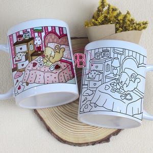 Kit digitale Caneca, tazza da dipingere, arte da dipingere, sublimazione, clipart, png, prodotti Bobbie