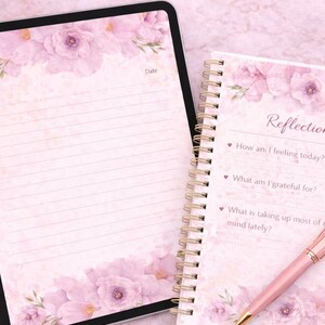 Feminine Digital Notebook | Soft Pink Journal PDF | iPad Goodnotes ...