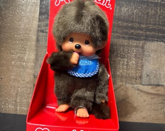 Vintage Monchhichi Toho Daisuke Replica Gray Mouse 7.8