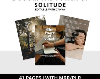 Law of Attraction Guide: Self-Confidence & Solitude (Canva MRR PLR Ebook Digital Download)