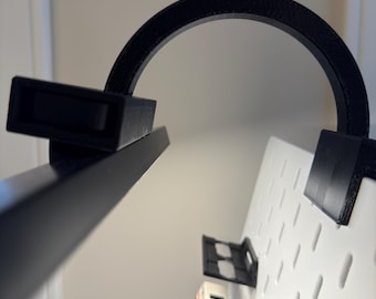 Uppladdningsbar magnetisk LED-lampa med fjärrkontroll för IKEA Skådis | 3D-utskriven hållare för pärlstavsbelysning | Trådlös arbetslampaorganisatör