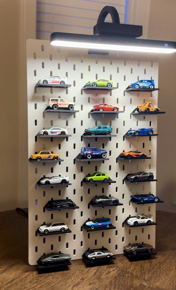 1/64 Diecast Car Display Stand With Wireless LED Light | Hot