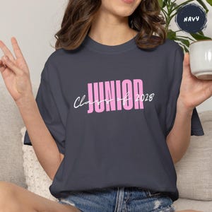 Junior 2028 T-Shirt | Class of 2028 Graduation Tee image 10