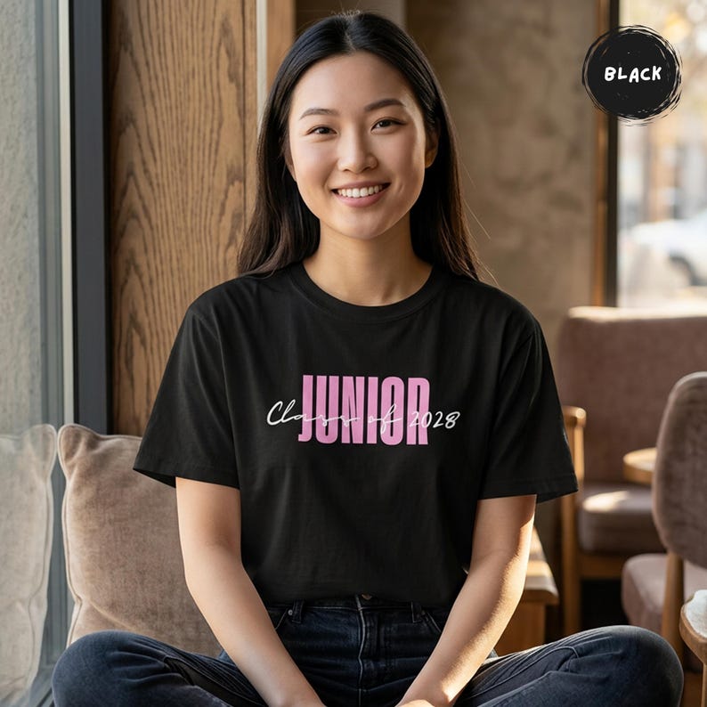 Junior 2028 T-Shirt | Class of 2028 Graduation Tee image 8