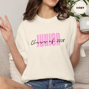 Junior 2028 T-Shirt | Class of 2028 Graduation Tee image 6