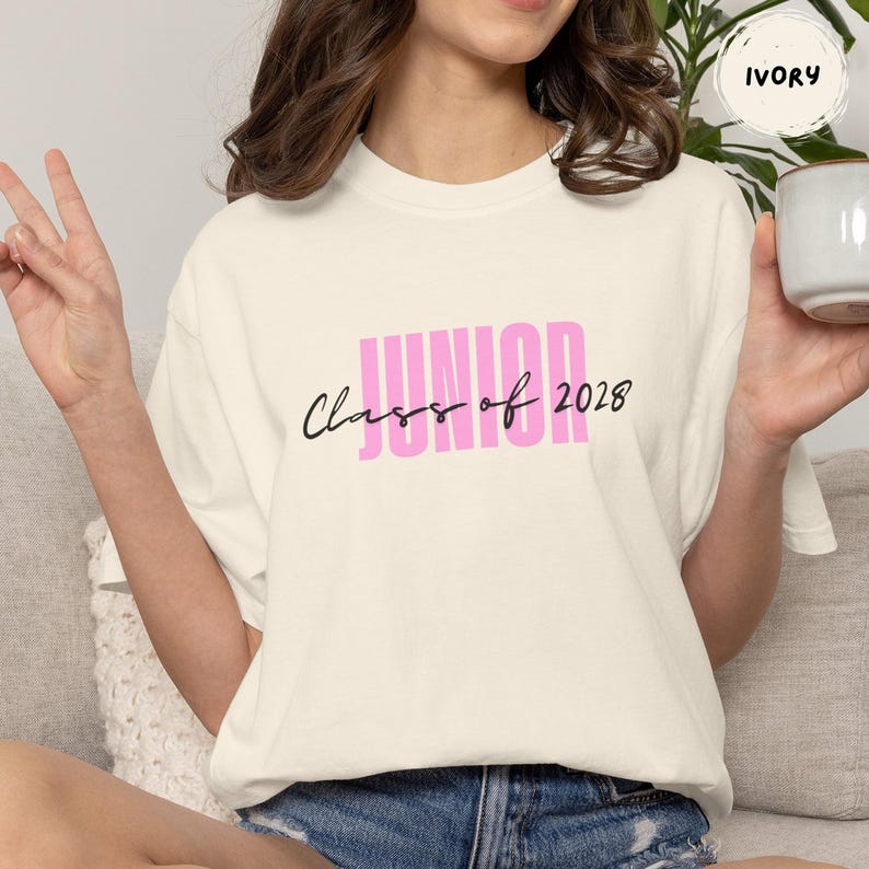 Junior 2028 T-Shirt | Class of 2028 Graduation Tee image 6