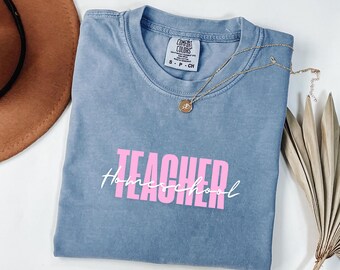 Homeschool Teacher Unisex Garment-Dyed T-Shirt - Casual Gift, Gift for Educators, Back to School Tee, Comfortable Casual Wear