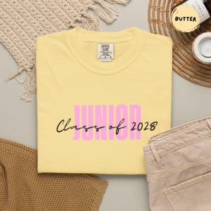 Junior 2028 T-Shirt | Class of 2028 Graduation Tee image 4