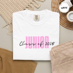 Junior 2028 T-Shirt | Class of 2028 Graduation Tee image 2
