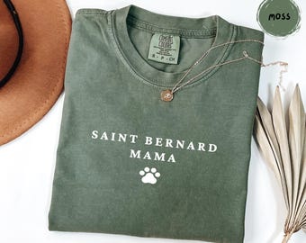 Saint Bernard Mama T-Shirt | Dog Mom Shirt