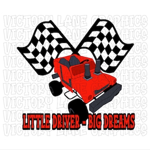 Little Driver Big Dreams - rood - digitale downloads - sloopderby PNG - Derby Power Wheel