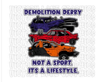 It's A Lifestyle - Navy - Digital Downloads - Demolition Derby PNG