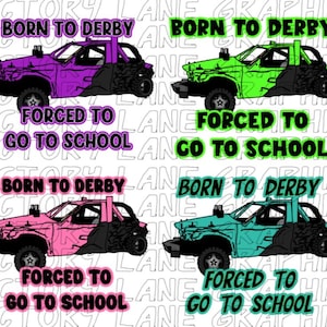 Born To Derby gedwongen om naar school te gaan, png - (4) digitale downloads - sloopderby png