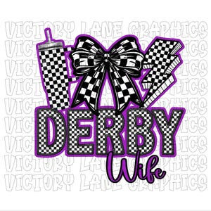 Derby Wife - paars - digitale downloads - sloopderby, png