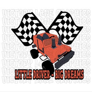 Little Driver Big Dreams - koraal - digitale downloads - sloopderby PNG - Derby Power Wheel