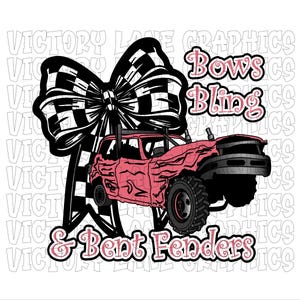 Bogen bling en gebogen spatborden - stoffige roos - digitale downloads - sloopderby, png
