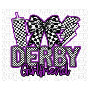 Derby Girlfriend - paars - digitale downloads - sloopderby, png
