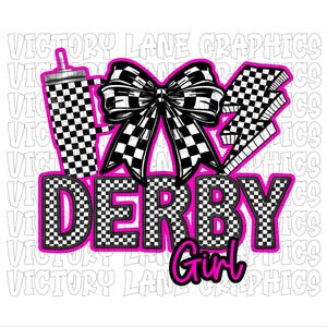 Derby Girl - roze - digitale downloads - sloopderby, png