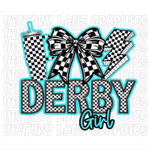 Derby Girl - babyblauw - digitale downloads - sloopderby, png
