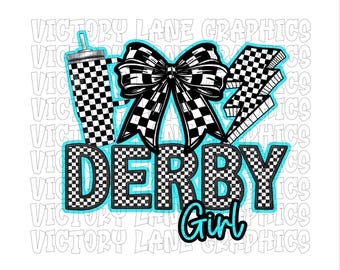 Derby Girl - Baby Blue - Digital Downloads - Demolition Derby PNG