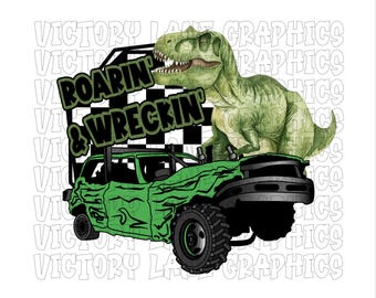 Roarin and Wreckin- Digital Downloads - Demolition Derby PNG